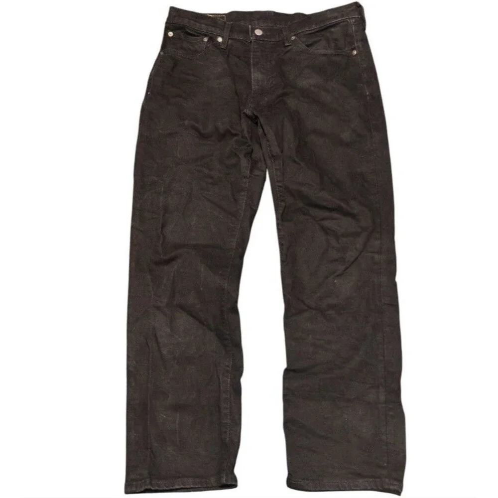 Levi’s Premium Big E Lot 541 Black Denim Jeans Men 33x30 Levi Strauss Grunge Y2K